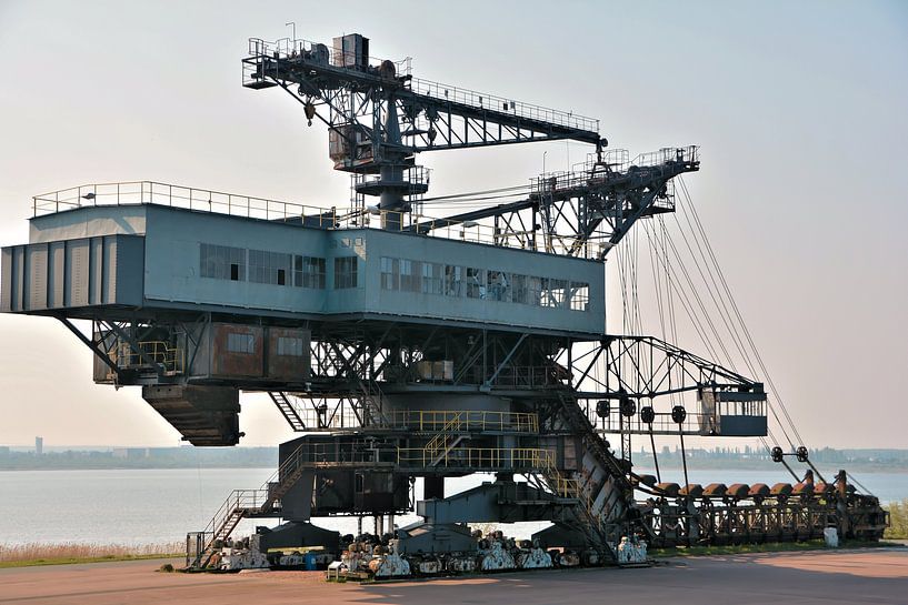 Former coal excavator in the former Golpa-Nord open-cast mine near Gräfenhainichen by Heiko Kueverling