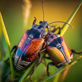 Deux coléoptères sur Digital Art Nederland