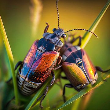 Two beetles