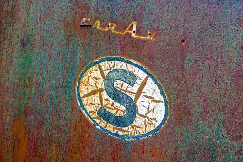 Oxidized sheet metal from a car wreck from Sweden