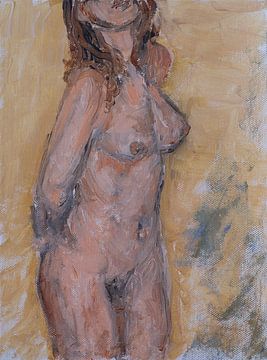 Nackte junge Frau stehend von Paul Nieuwendijk