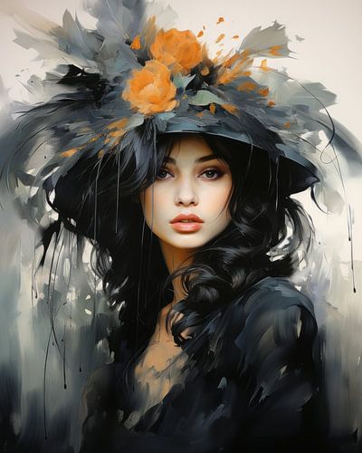 Portrait "Dame en noir"