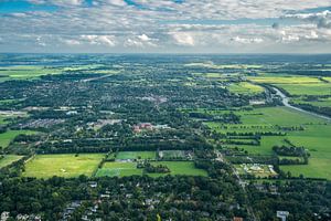 Haren vanuit de lucht von Iconisch Groningen