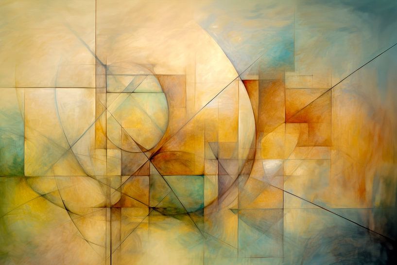 Abstract, minimalisme, geometrische vormen van Joriali Abstract