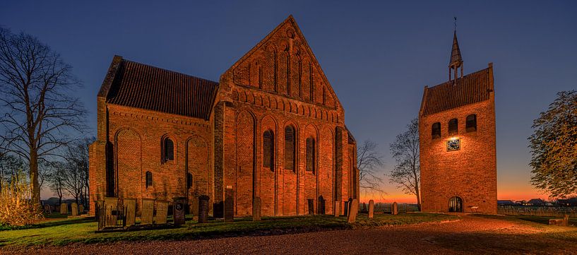De kerk van Garmerwolde, Groningen, Nederland van Henk Meijer Photography