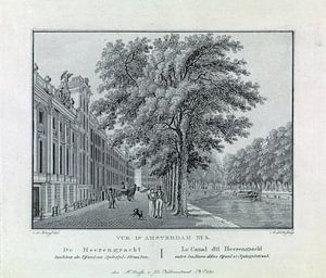 A. Lutz, Blick auf die Herengracht in Amsterdam, ca. 1825