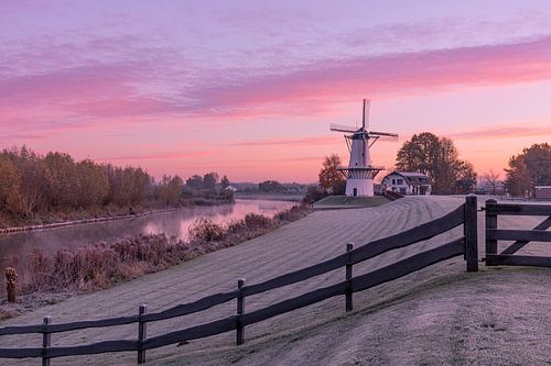 Zonsopkomst bij Molen de Vlinder