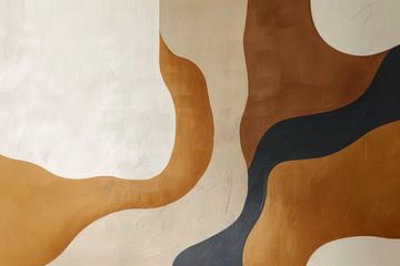 Bohemian, moderne en abstracte vormen in aardetinten van Studio Allee