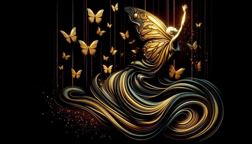 Splendour of the golden butterfly creature by ButterflyPix