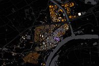 Kaart van Tiel abstract by Maps Are Art thumbnail