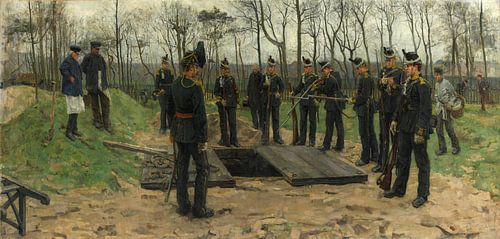 Militaire begrafenis, Isaac Israëls...
