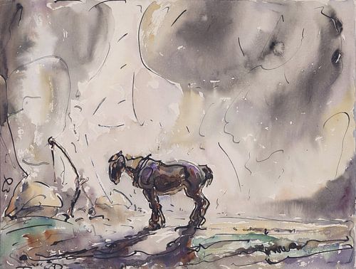 Eenzaam paard, Alfred Ost, 1926