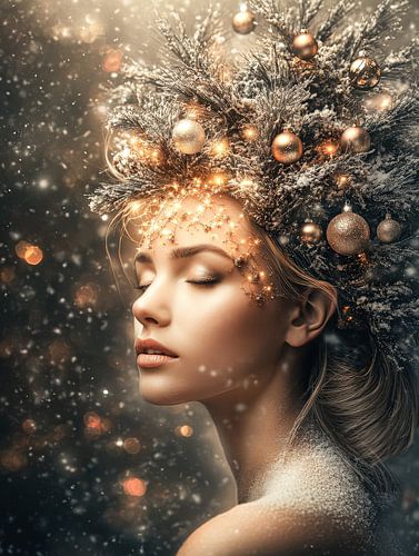 Winterportret met Licht en Sneeuw