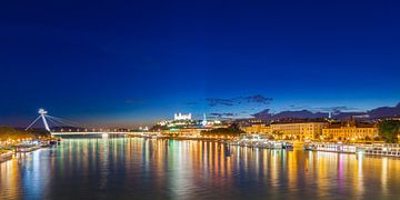Bratislava in Slovakia in the evening by Werner Dieterich