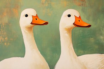 Ontspannen eenden van Poster Art Shop
