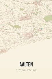 Alte Landkarte von Aalten (Gelderland) von Ortsdrucke