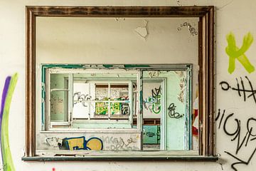 graffiti doorkijkje van Margit Houtman