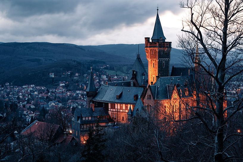 Kasteel Wernigerode in de Harz van Oliver Henze