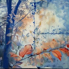 Seasonal leaf background by Ariadna de Raadt-Goldberg