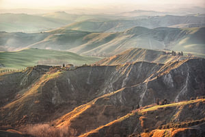 Die Balze von Volterra-Felsen. Dramatische Landschaft in der Toskana