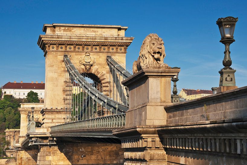  Kettenbruecke Budapest, Ungarn von Gunter Kirsch