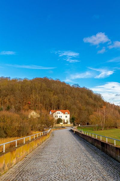 Historic Werra bridge on the border between Thuringia and Hesse by Oliver Hlavaty