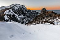 Footsteps in the snow (Vesterålen, Norway) by Martijn Smeets thumbnail