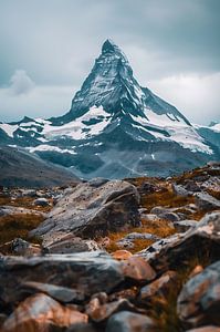 Majestätischer Gipfel im Alpenhochland