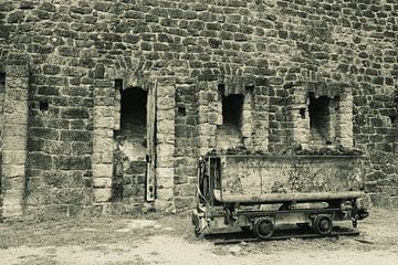'Vintage' foto van Spaanse ijzerertsmijn