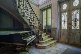 The piano in an abandoned and forgotten castle by Truus Nijland