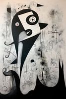 Abstrait, minimalisme, noir et blanc