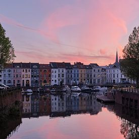 Portus Ganda sur la Lys à Gand, Belgique sur Lemayee