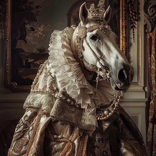 Majestueus paard in barokstijl