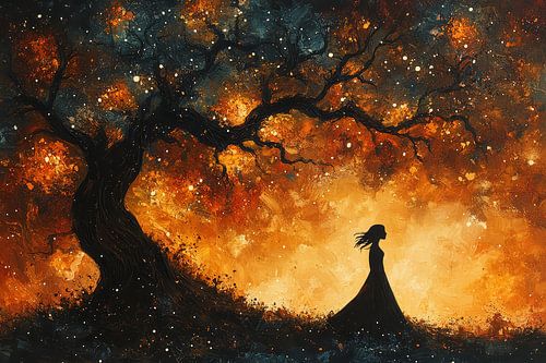 schilderachtig spiritueel portret