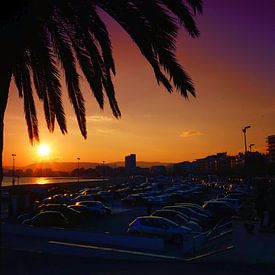 Sea of Cars in Palamos City von Arianor Photography