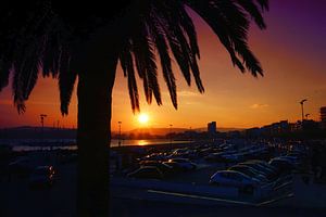 Sea of Cars in Palamos City von Arianor Photography
