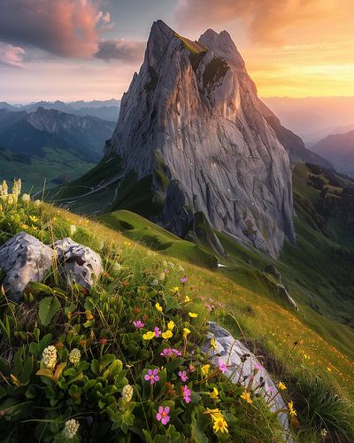 Dolomite panorama: a dream in green