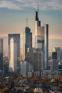 Frakfurt in zoom, great view of the Frankfurt skyline by Fotos by Jan Wehnert