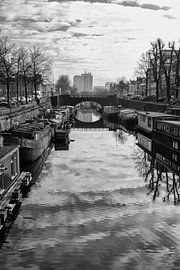 Bateaux-logements dans la ville de Groningue