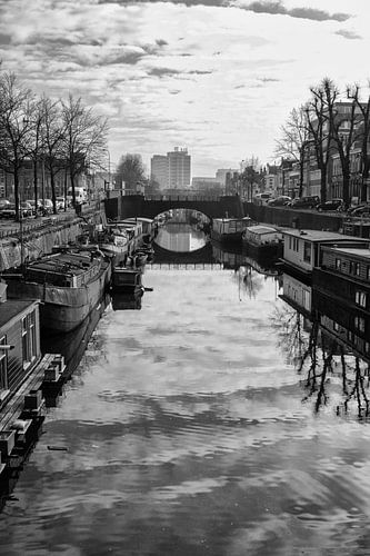 Bateaux-logements dans la ville de Groningue
