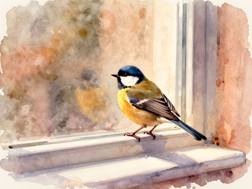 Besucher auf dem Fensterbrett