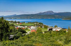 Blick über den Fjord, Norwegen