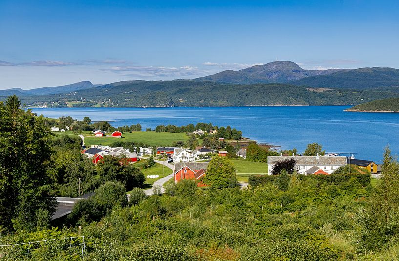 View over the fjord, Norway by Adelheid Smitt