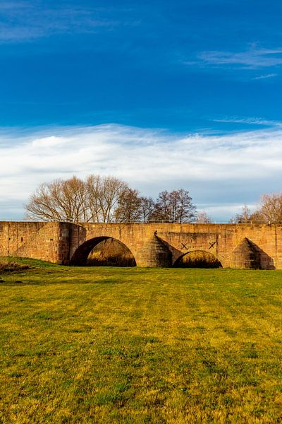 Historic Werra bridge on the border between Thuringia and Hesse by Oliver Hlavaty