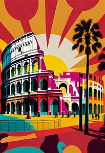 Kolosseum in Rom - Pop Art