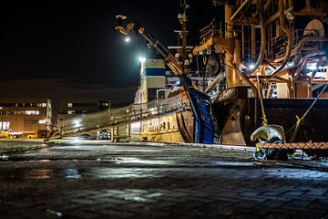 Visserschip detailfoto van MICHEL WETTSTEIN