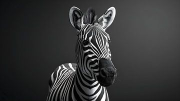 Zebra paard van PixelPrestige