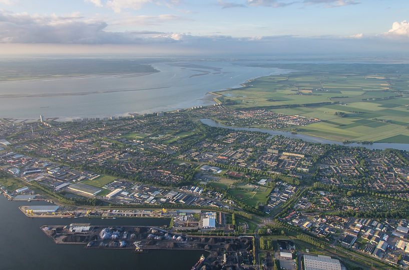 Luchtfoto Terneuzen van Dennie Vercruijsse