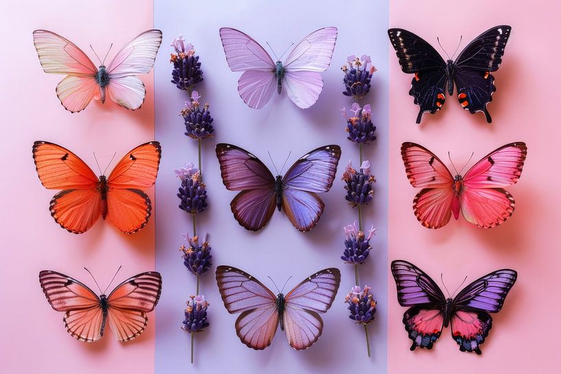 Jardin de papillons Lilas 3 par ByNoukk