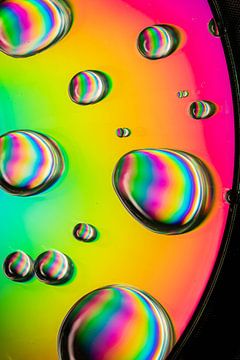 Colourful Water Droplets by Léonie's Art Gallery